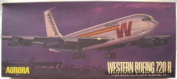 Aurora 1/104 Boeing 720 Western Airlines, 388 plastic model kit